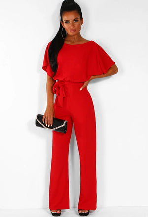 Olivia Tie-Waist Jumpsuit