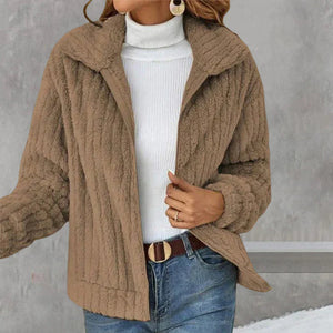 Hot Teddy Short Zipper Jacket